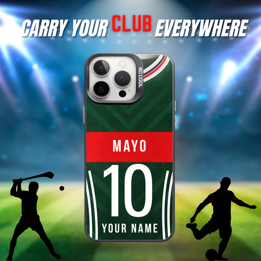 Personalised County Mayo GAA Jersey Phone Case | Custom iPhone & Samsung Case