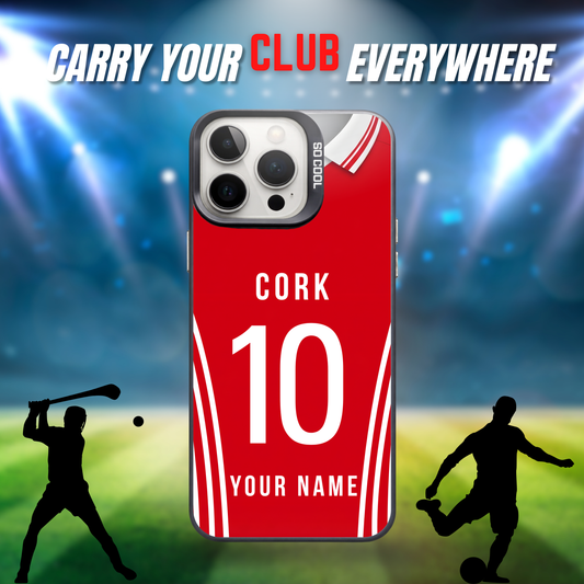 Personalised County Cork GAA Jersey Phone Case | Custom iPhone & Samsung Case