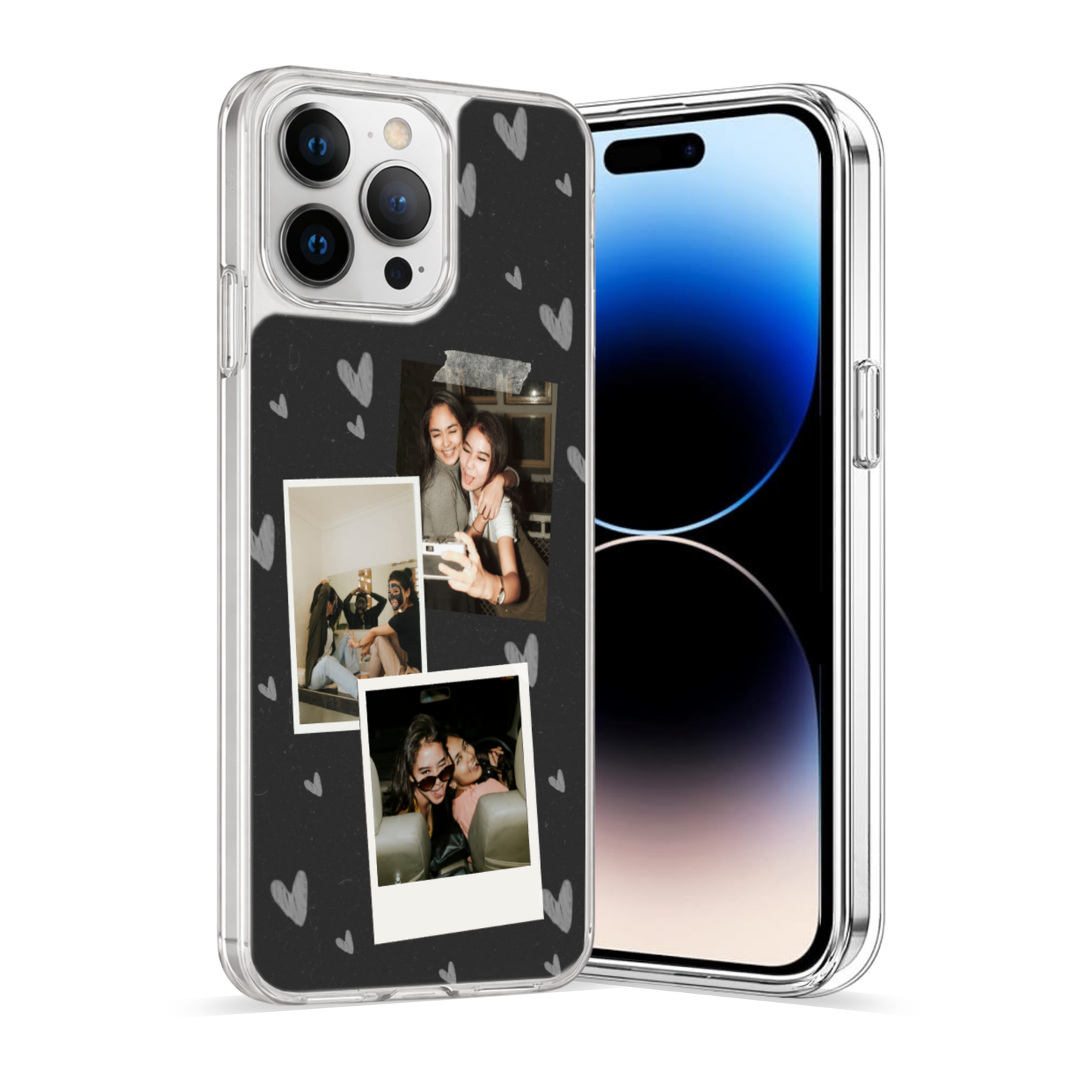 Personalised Photo Phone Case | Custom iPhone & Samsung Case | 3 photo polaroid Layout