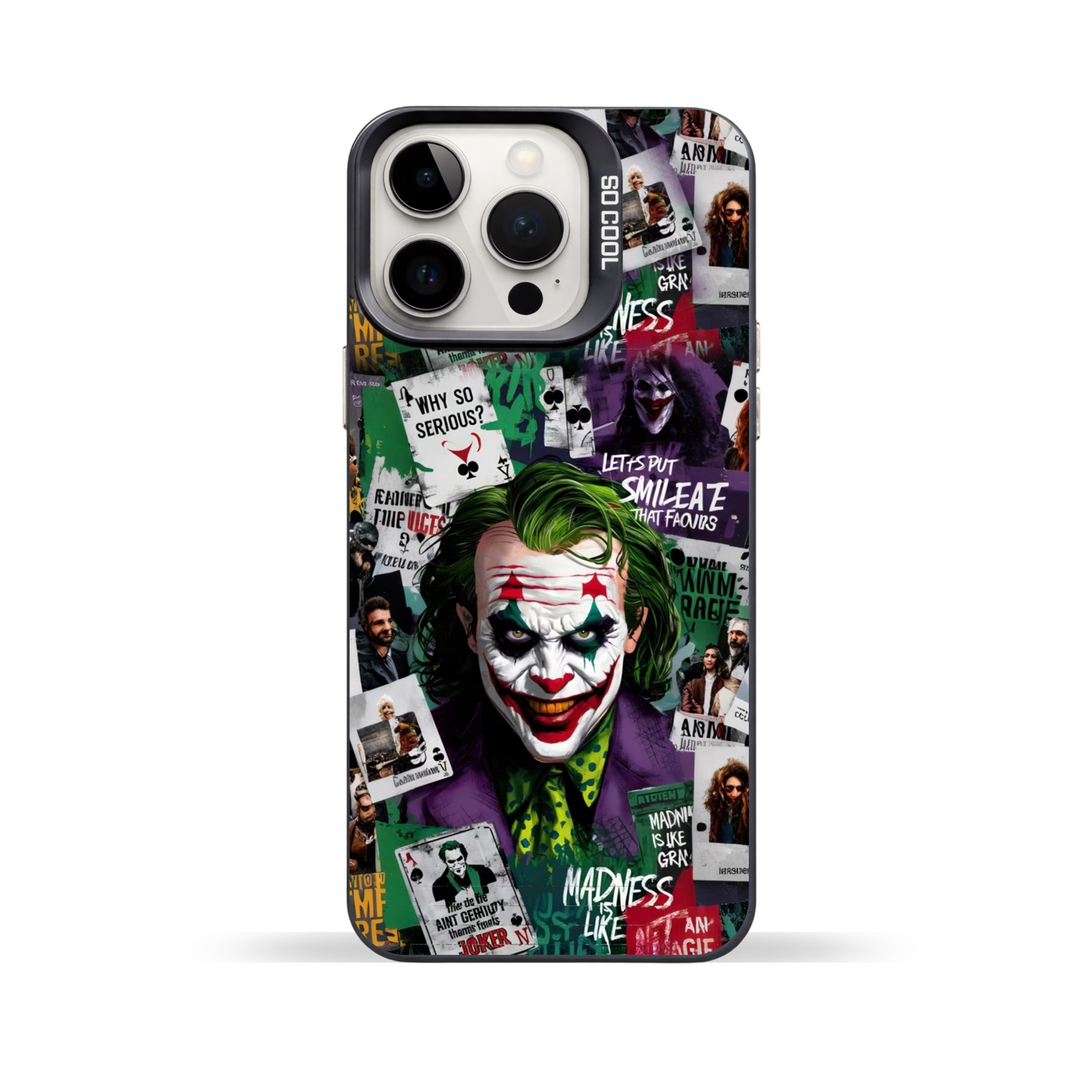 Why So Serious? Chaos Collage Phone Case | iPhone & Samsung