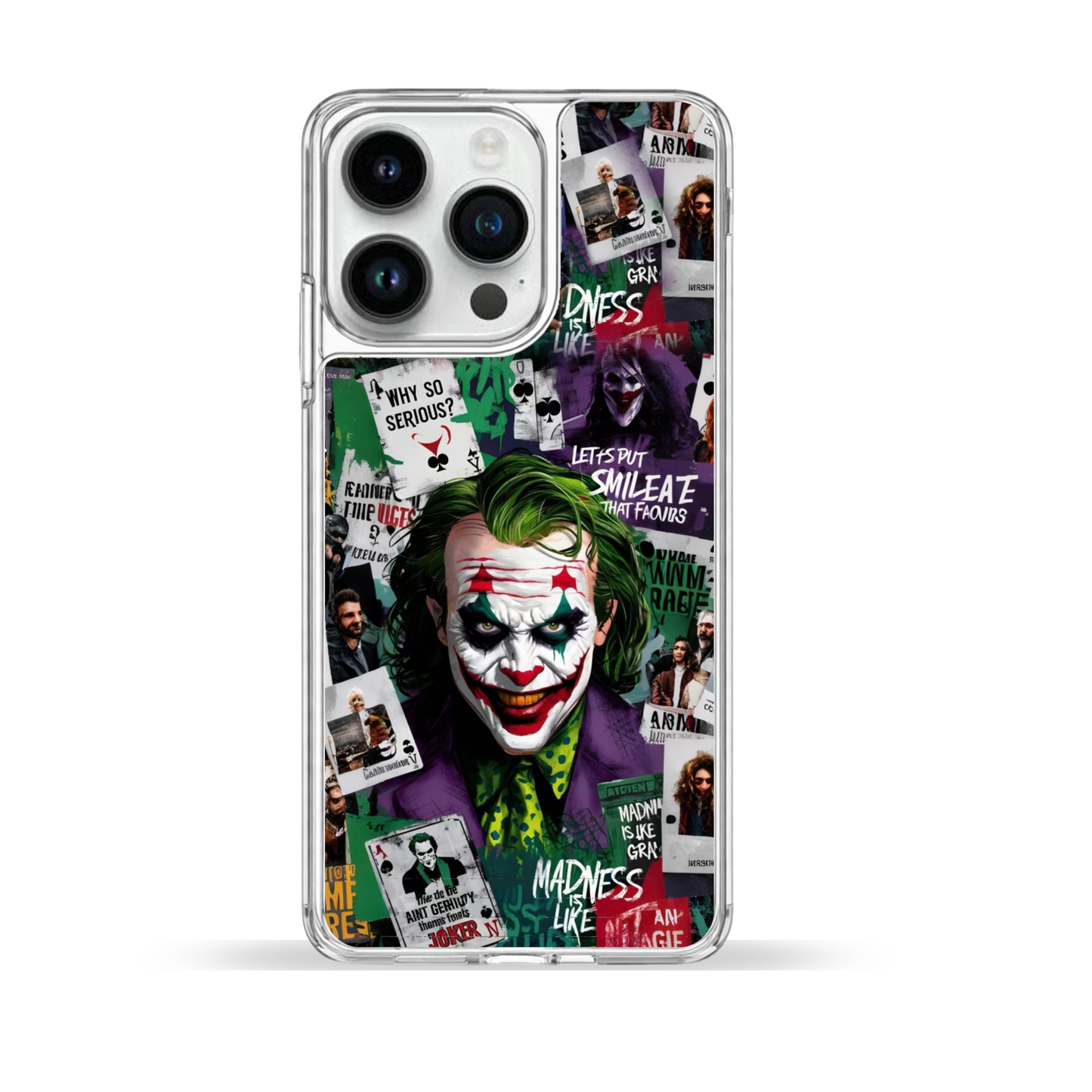 Why So Serious? Chaos Collage Phone Case | iPhone & Samsung