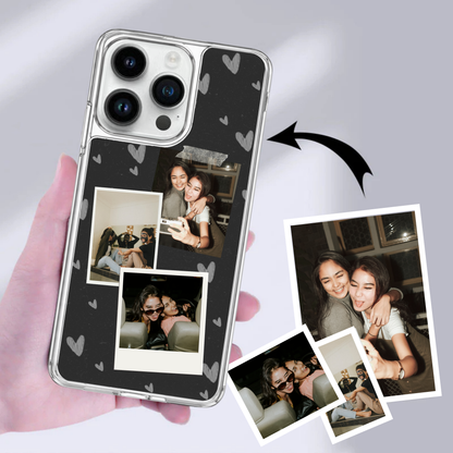 Personalised Photo Phone Case | Custom iPhone & Samsung Case | 3 photo polaroid Layout