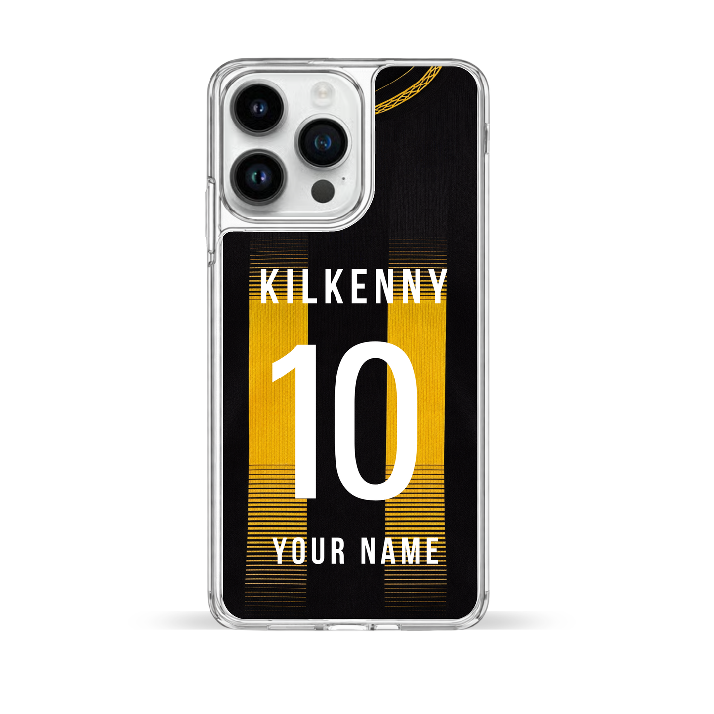 Personalised County Kilkenny GAA Jersey Phone Case | Custom iPhone & Samsung Case