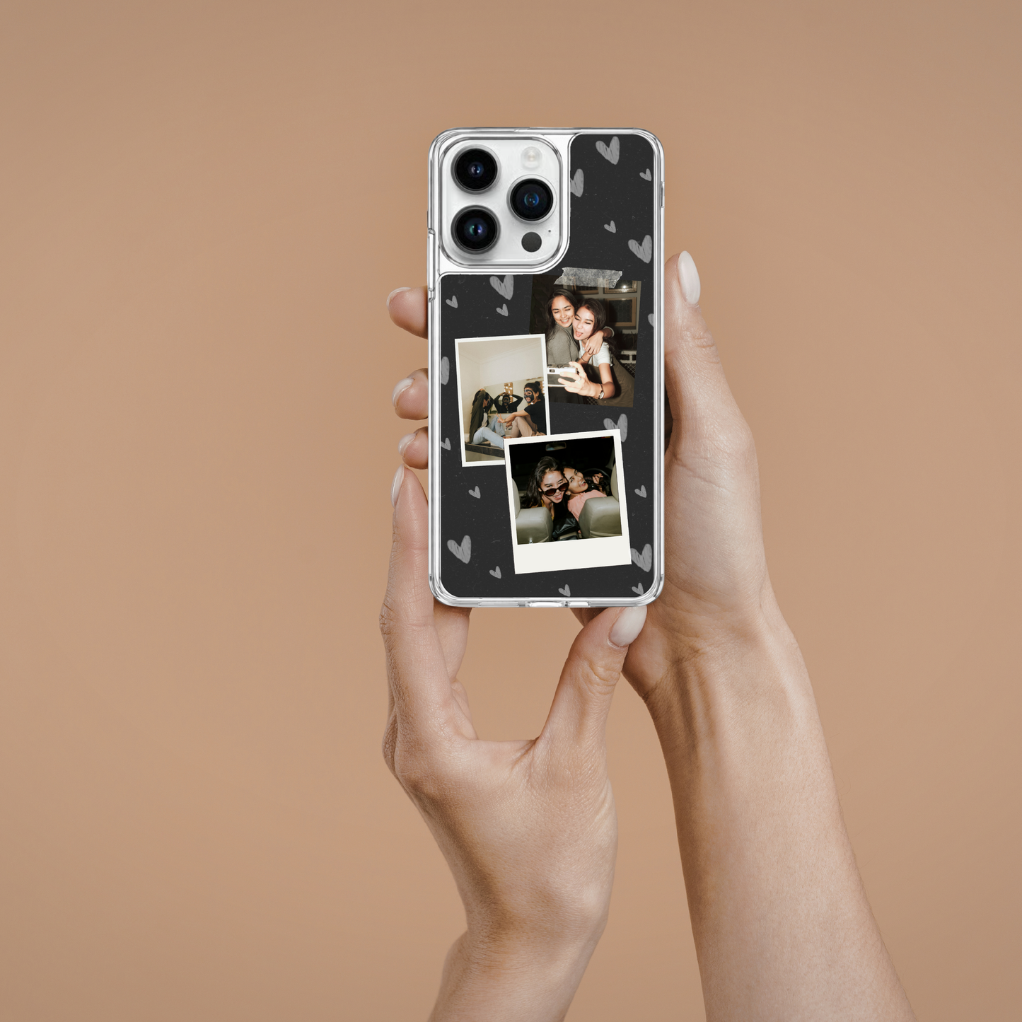 Personalised Photo Phone Case | Custom iPhone & Samsung Case | 3 photo polaroid Layout