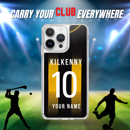 Personalised County Kilkenny GAA Jersey Phone Case | Custom iPhone & Samsung Case