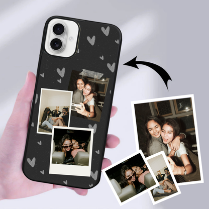 Personalised Photo Phone Case | Custom iPhone & Samsung Case | 3 photo polaroid Layout