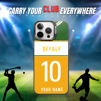 Personalised County Offaly GAA Jersey Phone Case | Custom iPhone & Samsung Case