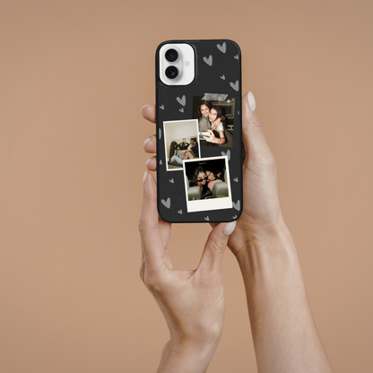Personalised Photo Phone Case | Custom iPhone & Samsung Case | 3 photo polaroid Layout