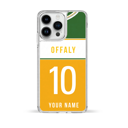 Personalised County Offaly GAA Jersey Phone Case | Custom iPhone & Samsung Case