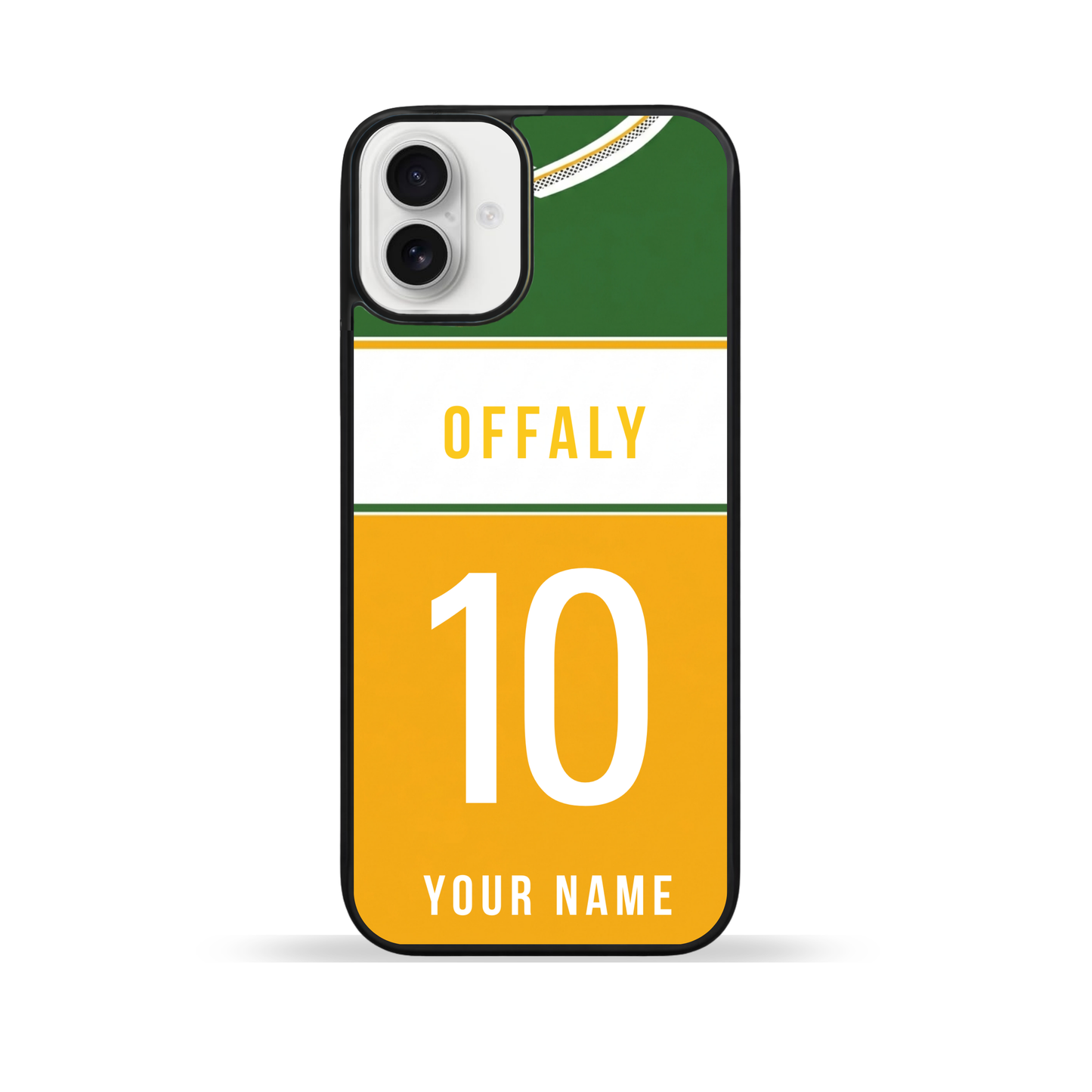 Personalised County Offaly GAA Jersey Phone Case | Custom iPhone & Samsung Case