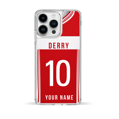 Personalised County Derry GAA Jersey Phone Case | Custom iPhone & Samsung Case