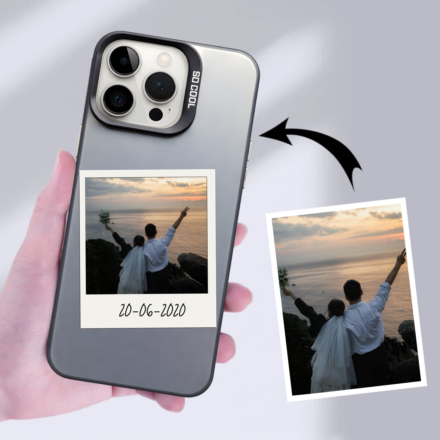Personalised Photo Phone Case | Custom iPhone & Samsung Case | Polaroid Frame