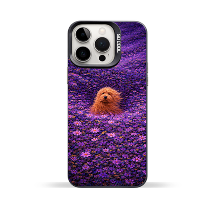 Pup in Violet Bloom Phone Case | iPhone & Samsung