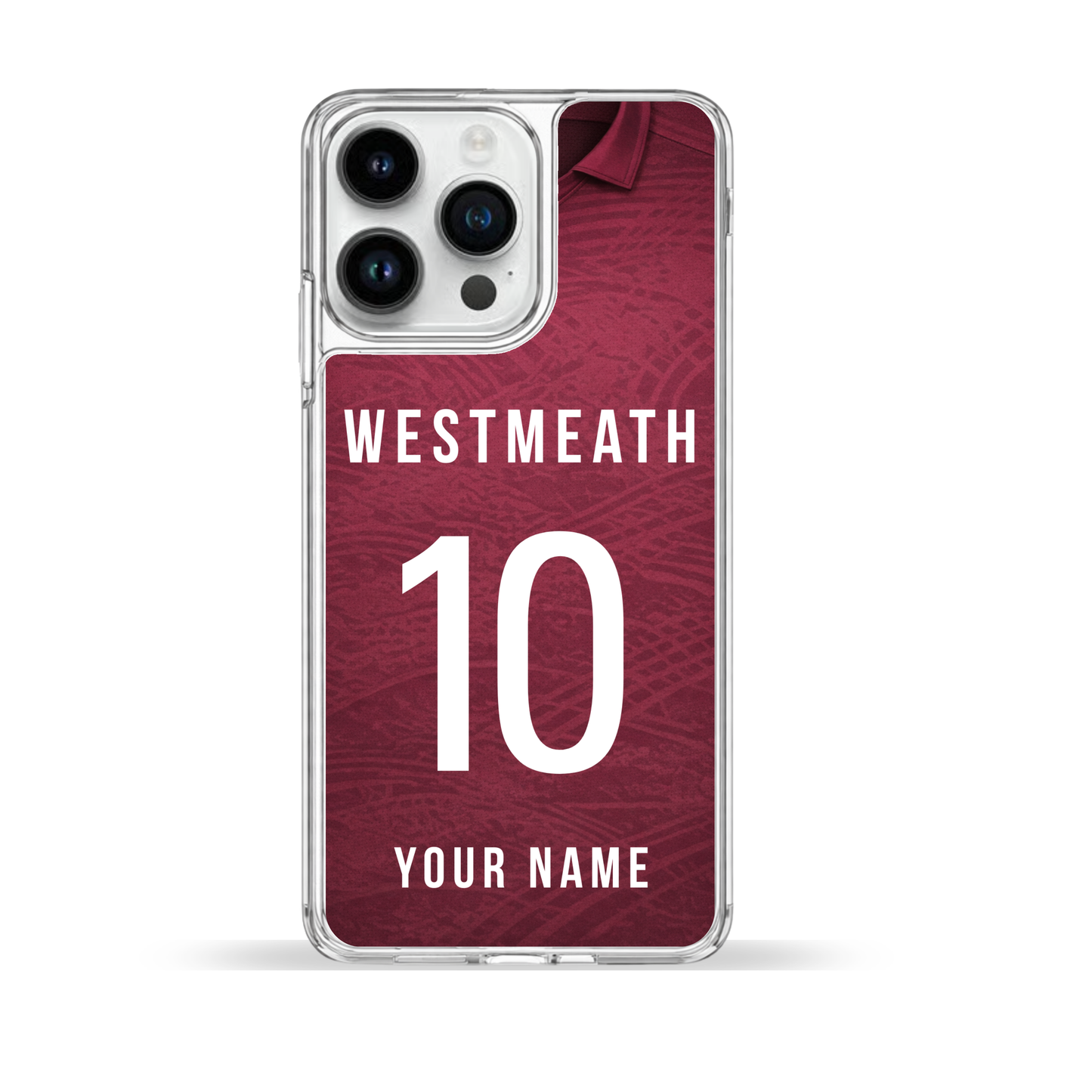 Personalised County Westmeath GAA Jersey Phone Case | Custom iPhone & Samsung Case