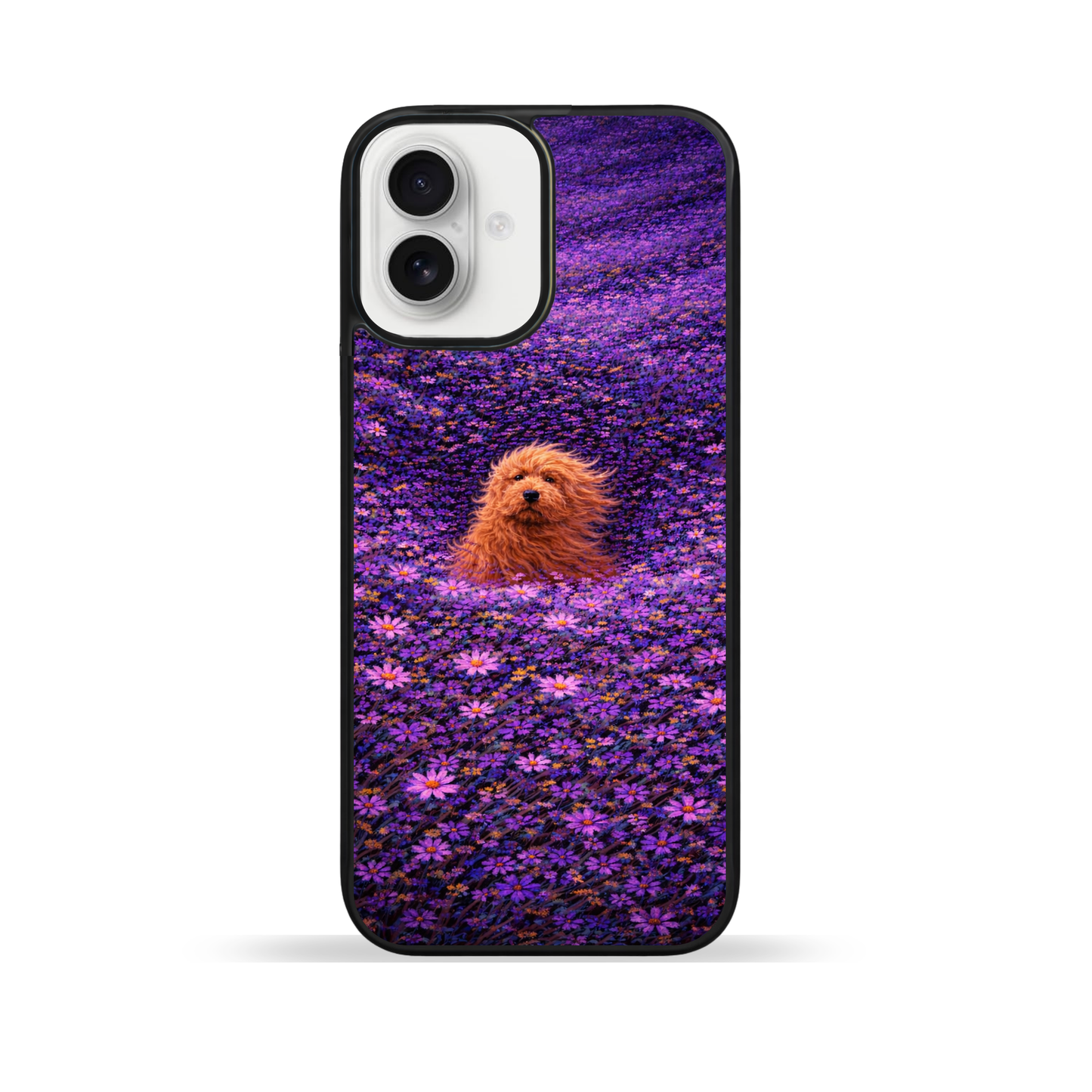 Pup in Violet Bloom Phone Case | iPhone & Samsung