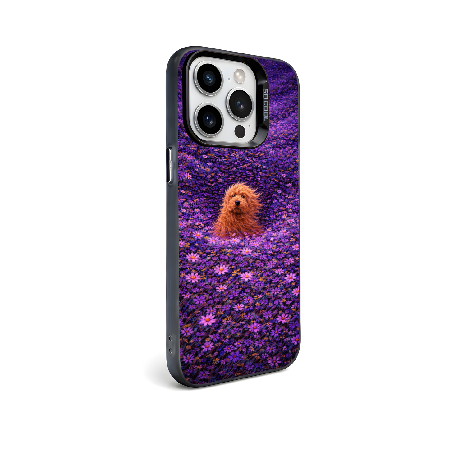 Pup in Violet Bloom Phone Case | iPhone & Samsung