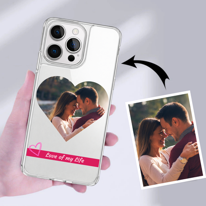 Personalised Photo Phone Case | Custom iPhone & Samsung Case | Heart Frame