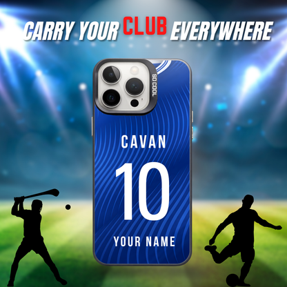 Personalised County Cavan GAA Jersey Phone Case | Custom iPhone & Samsung Case