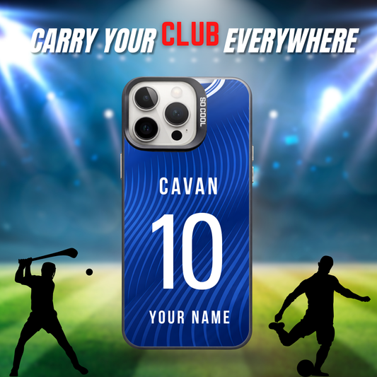 Personalised County Cavan GAA Jersey Phone Case | Custom iPhone & Samsung Case