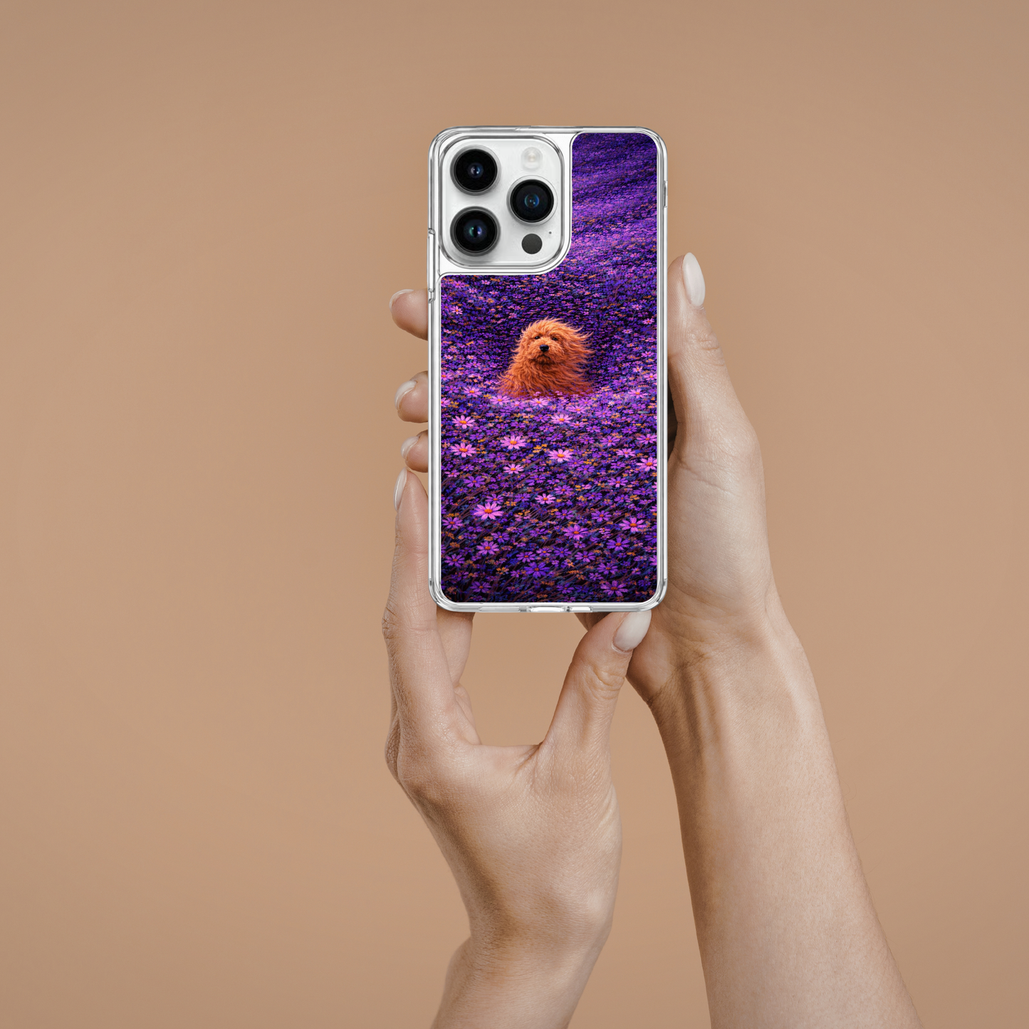 Pup in Violet Bloom Phone Case | iPhone & Samsung