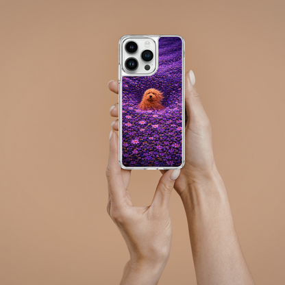 Pup in Violet Bloom Phone Case | iPhone & Samsung