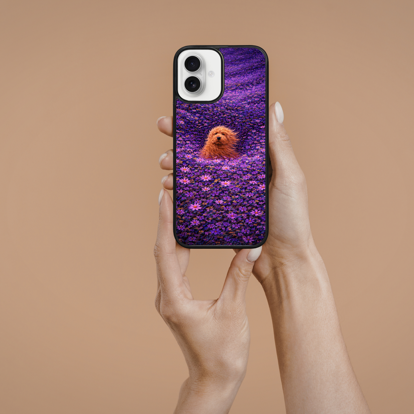 Pup in Violet Bloom Phone Case | iPhone & Samsung