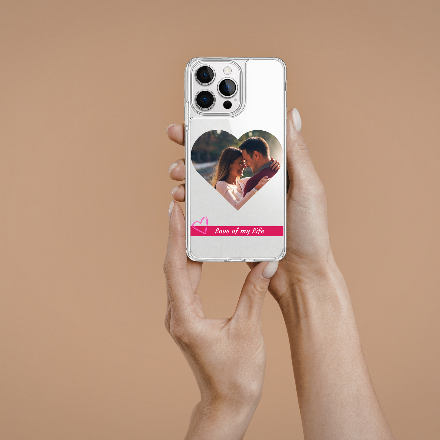 Personalised Photo Phone Case | Custom iPhone & Samsung Case | Heart Frame