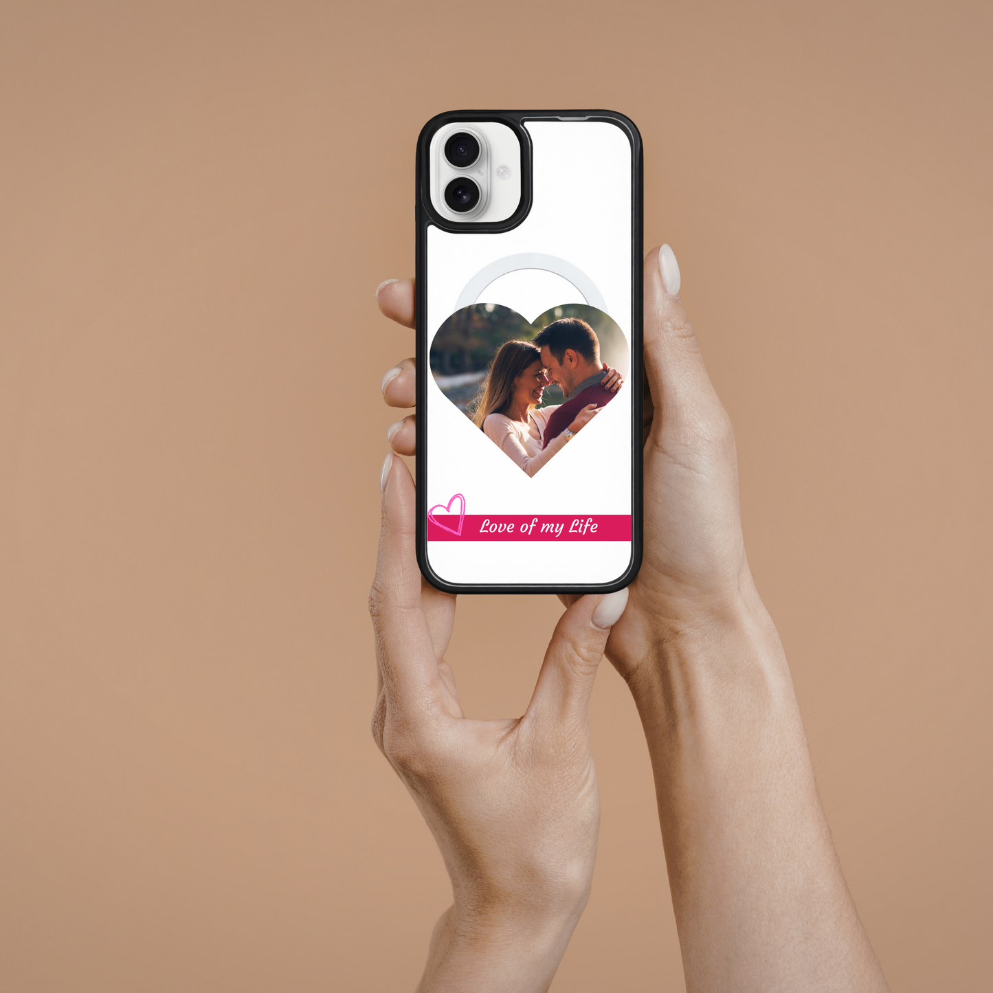 Personalised Photo Phone Case | Custom iPhone & Samsung Case | Heart Frame