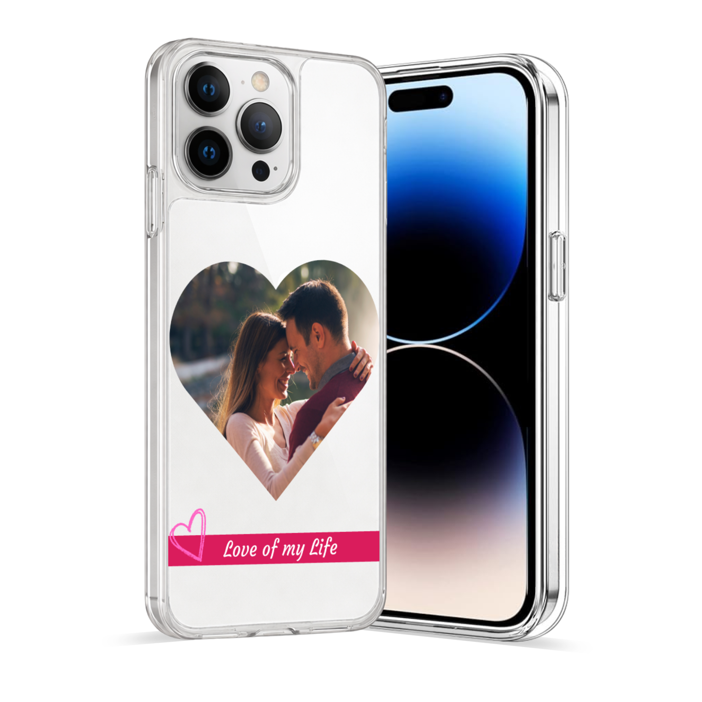 Personalised Photo Phone Case | Custom iPhone & Samsung Case | Heart Frame