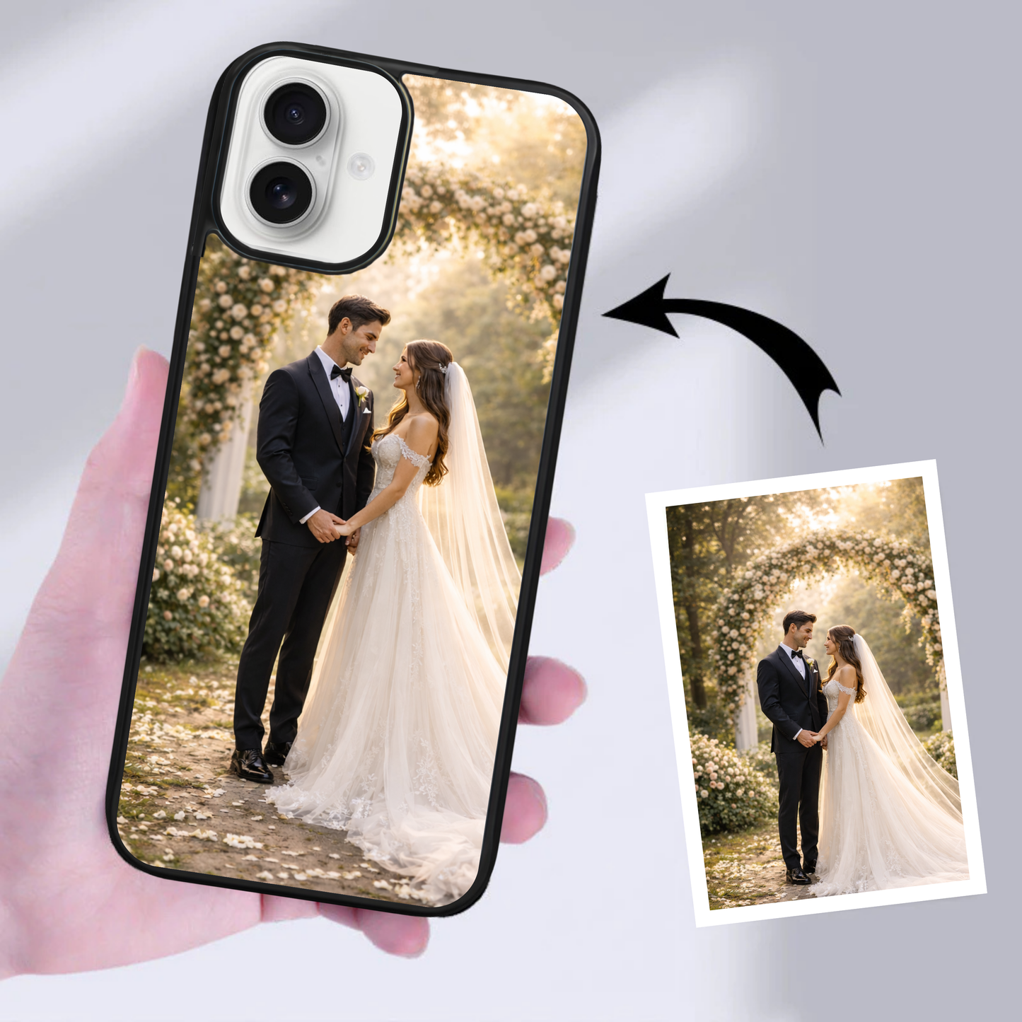 Personalised Photo Phone Case | Custom iPhone & Samsung Case | Single Photo Frame Layout