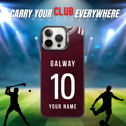 Personalised County Galway GAA Jersey Phone Case | Custom iPhone & Samsung Case