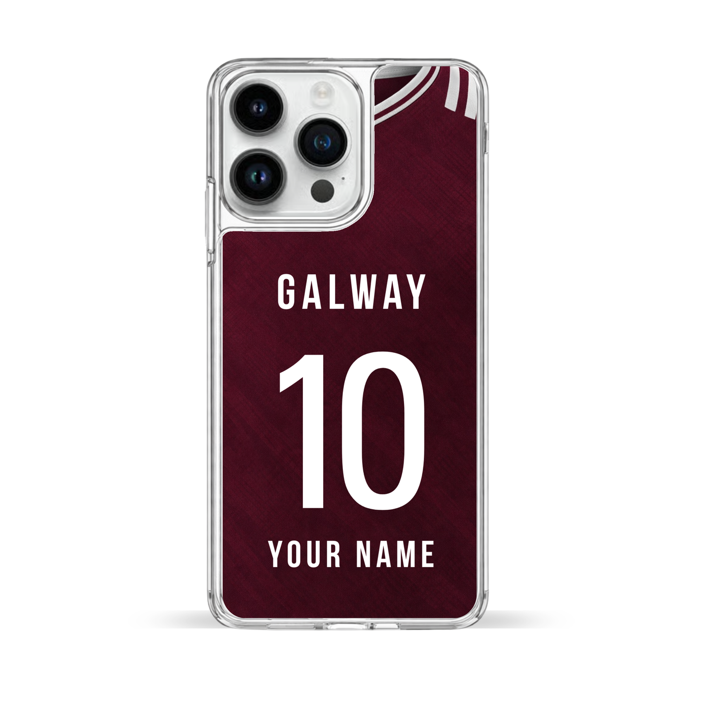 Personalised County Galway GAA Jersey Phone Case | Custom iPhone & Samsung Case