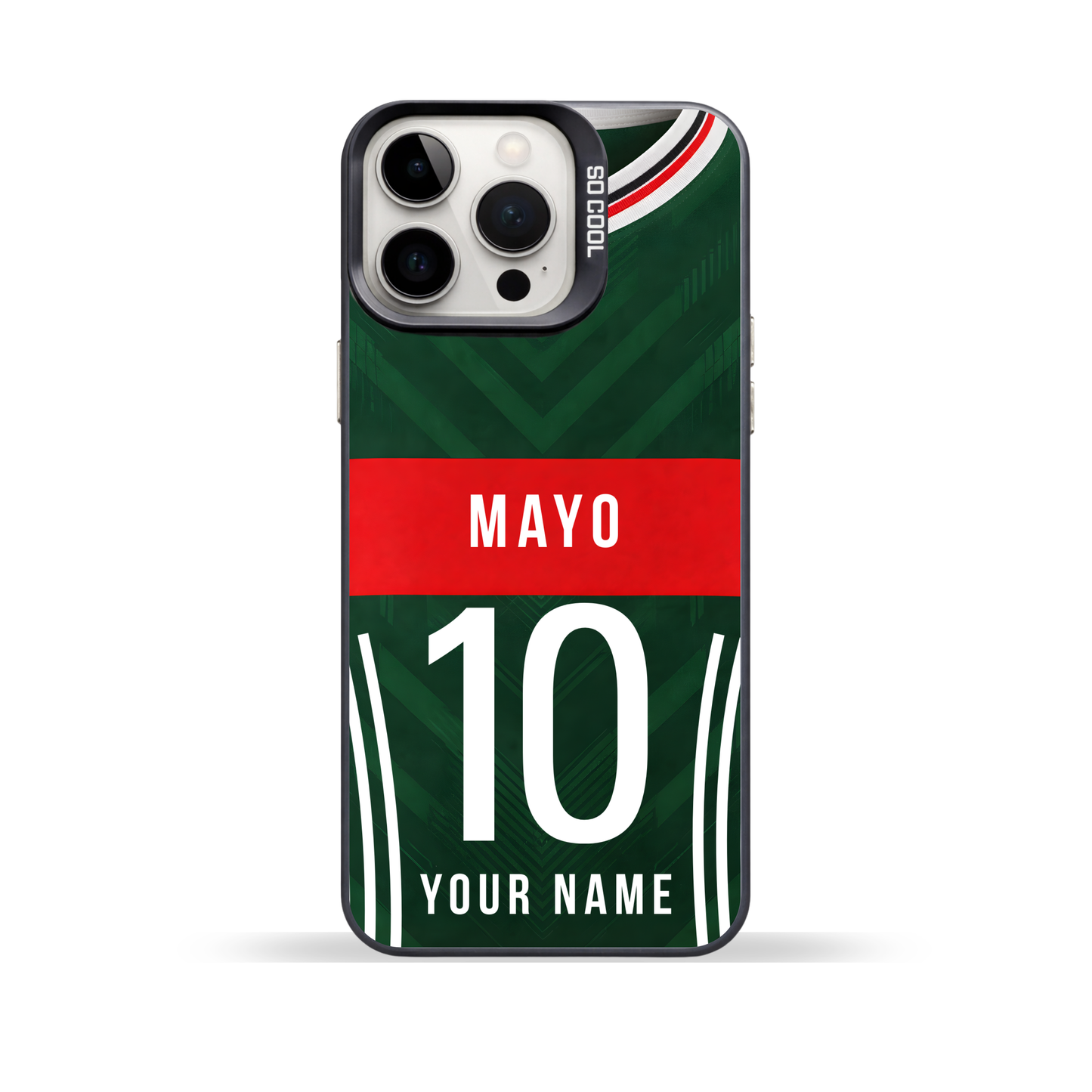 Personalised County Mayo GAA Jersey Phone Case | Custom iPhone & Samsung Case