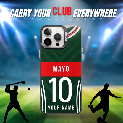 Personalised County Mayo GAA Jersey Phone Case | Custom iPhone & Samsung Case
