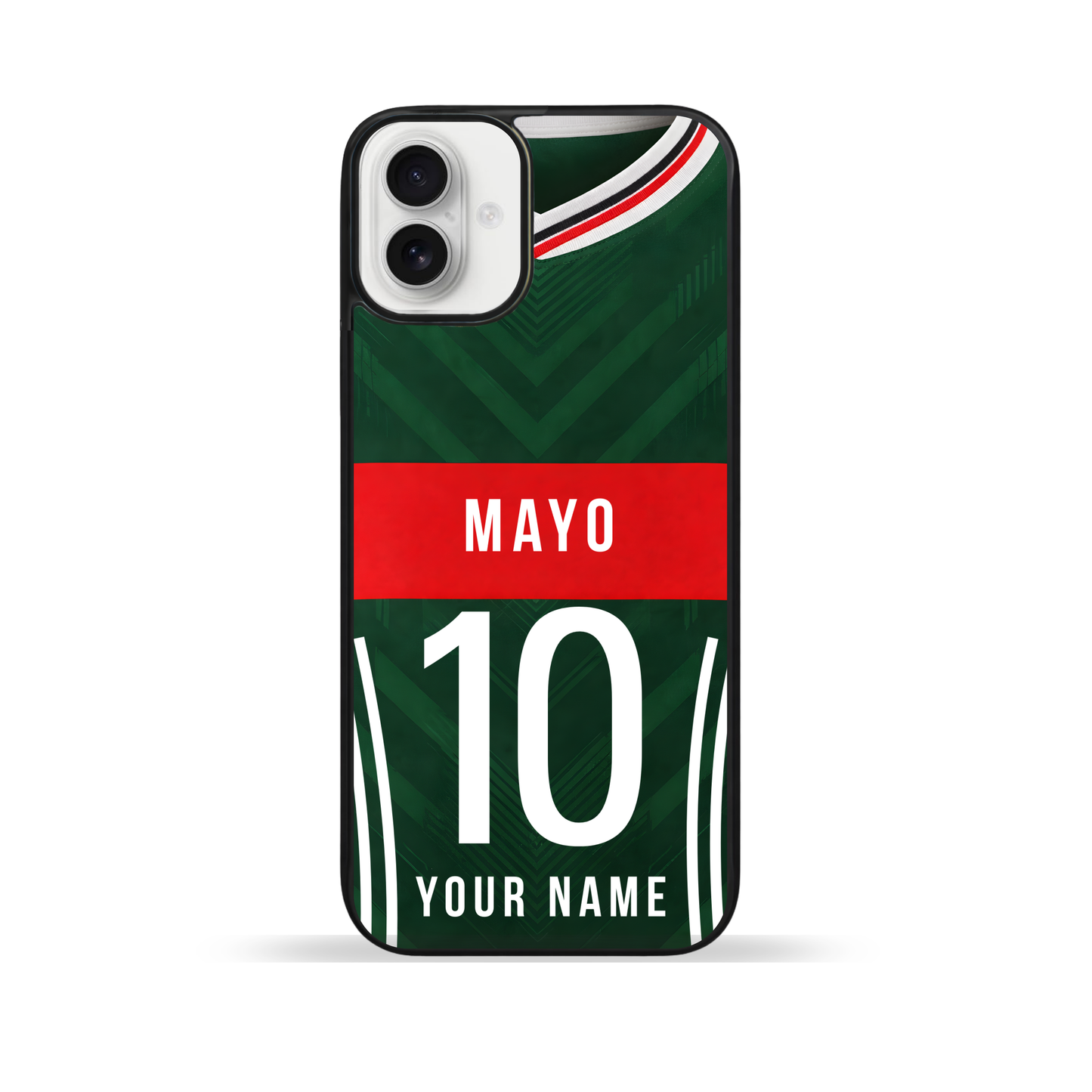 Personalised County Mayo GAA Jersey Phone Case | Custom iPhone & Samsung Case