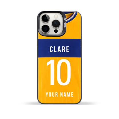 Personalised County Clare GAA Jersey Phone Case | Custom iPhone & Samsung Case
