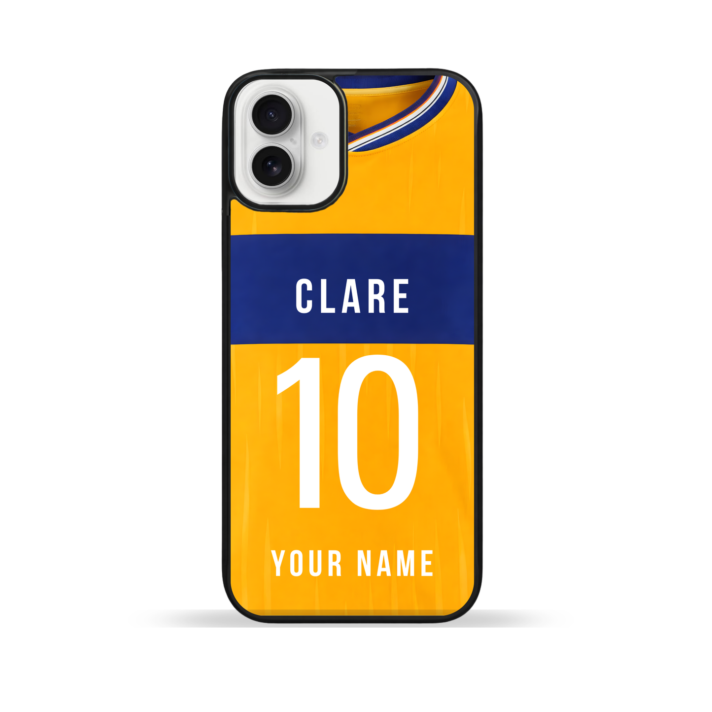 Personalised County Clare GAA Jersey Phone Case | Custom iPhone & Samsung Case