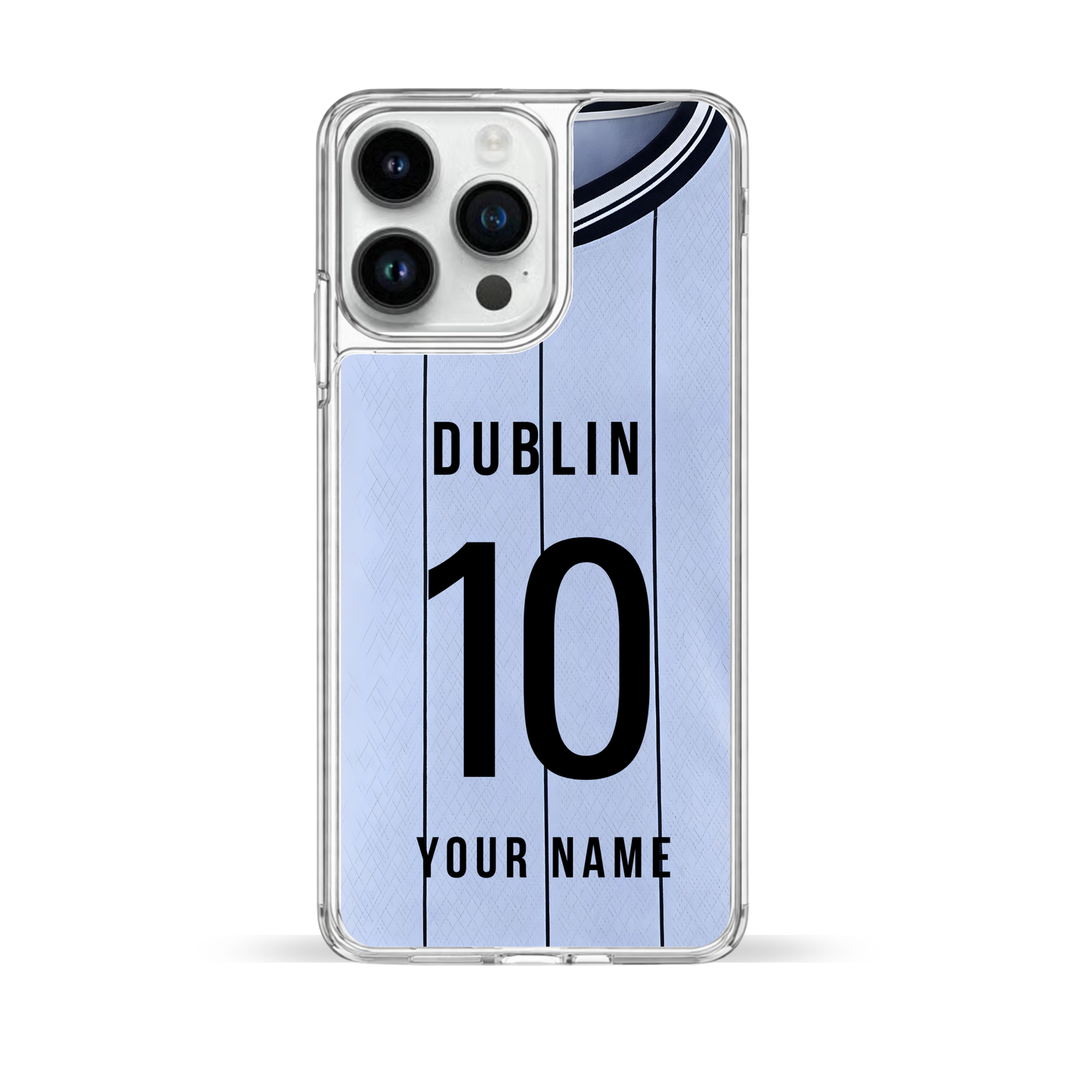 Personalised County Dublin GAA Jersey Phone Case | Custom iPhone & Samsung Case
