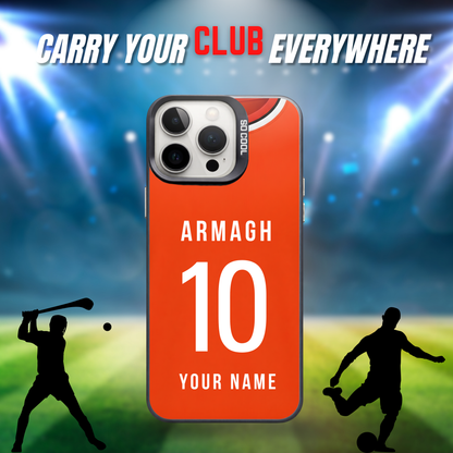 Personalised County Armagh GAA Jersey Phone Case | Custom iPhone & Samsung Case