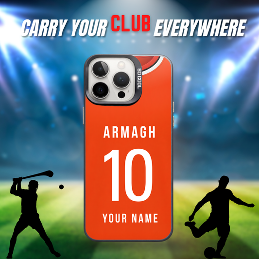 Personalised County Armagh GAA Jersey Phone Case | Custom iPhone & Samsung Case