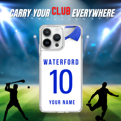 Personalised County Waterford GAA Jersey Phone Case | Custom iPhone & Samsung Case