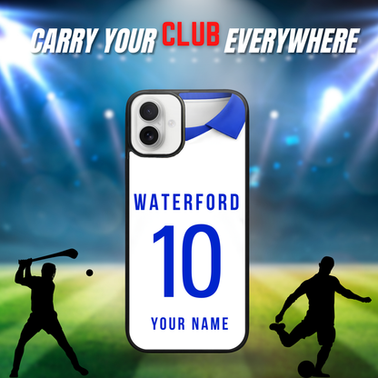 Personalised County Waterford GAA Jersey Phone Case | Custom iPhone & Samsung Case