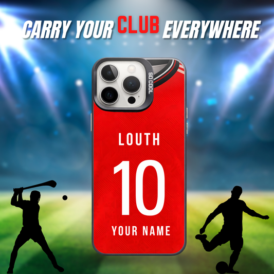 Personalised County Louth GAA Jersey Phone Case | Custom iPhone & Samsung Case