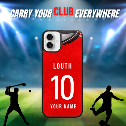 Personalised County Louth GAA Jersey Phone Case | Custom iPhone & Samsung Case
