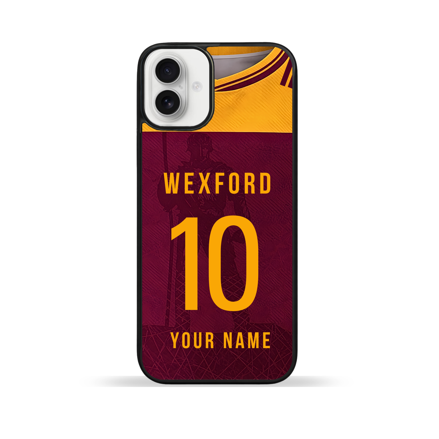Personalised County Wexford GAA Jersey Phone Case | Custom iPhone & Samsung Case