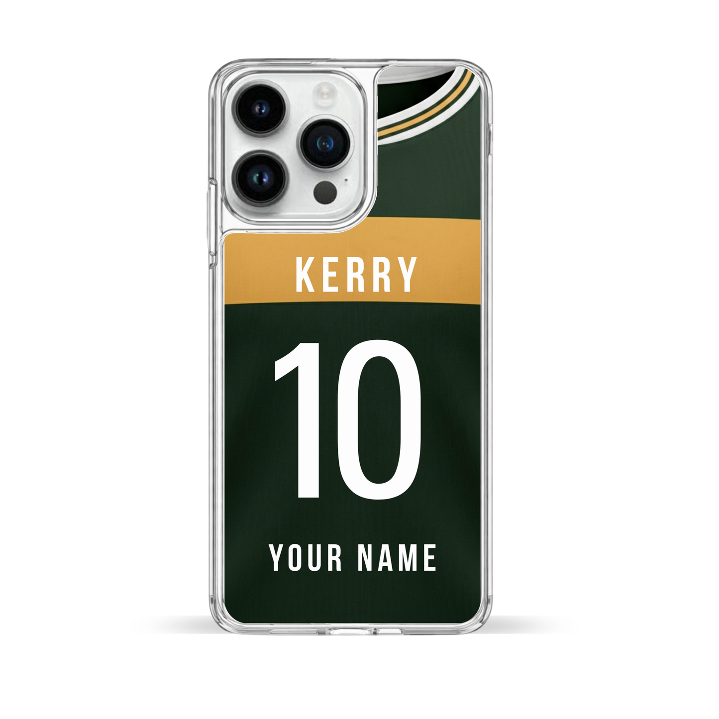 Personalised County Kerry GAA Jersey Phone Case | Custom iPhone & Samsung Case