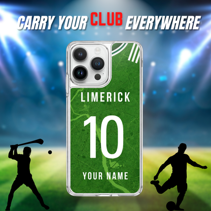 Personalised County Limerick GAA Jersey Phone Case | Custom iPhone & Samsung Case