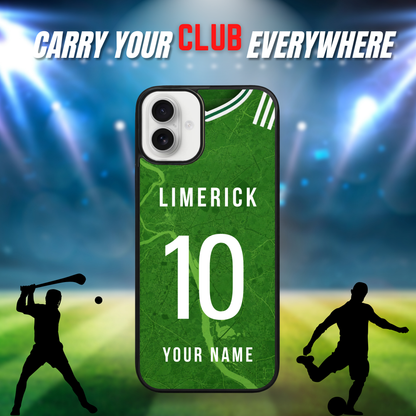 Personalised County Limerick GAA Jersey Phone Case | Custom iPhone & Samsung Case