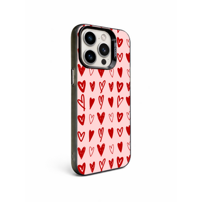 Heart Doodles Phone Case | iPhone & Samsung