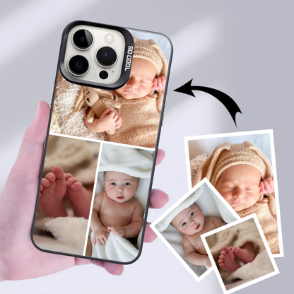 Personalised Photo Phone Case | Custom iPhone & Samsung Case | 3 Photo Panel Layout
